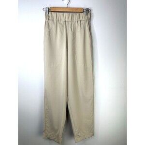 Barena Venezia Trousers Size 38 Virgin Wool Tan Elastic Waist Pants Luxe Preppy